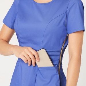 JAANUU - Ceil Blue Scrub Top & Bottom Set(s)
